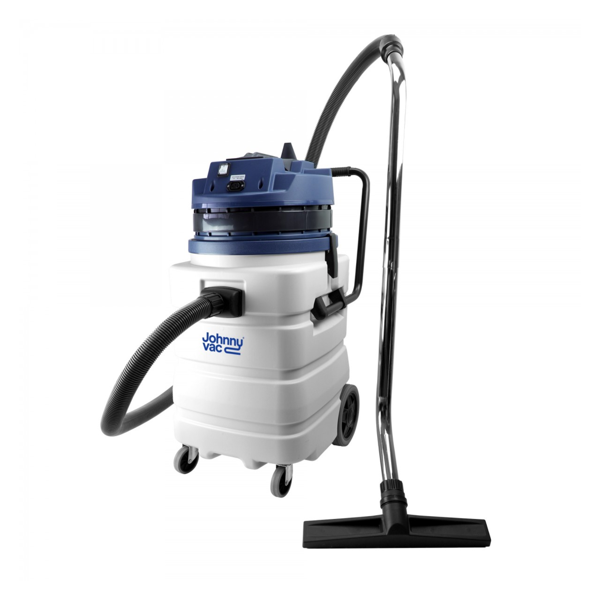 Heavy Duty Wet & Dry Commercial Vacuum - Capacity of 22.5 gal (85 L) - Electrical Outlet - 10' (3 m) Hose - Plastic and Aluminum Wands