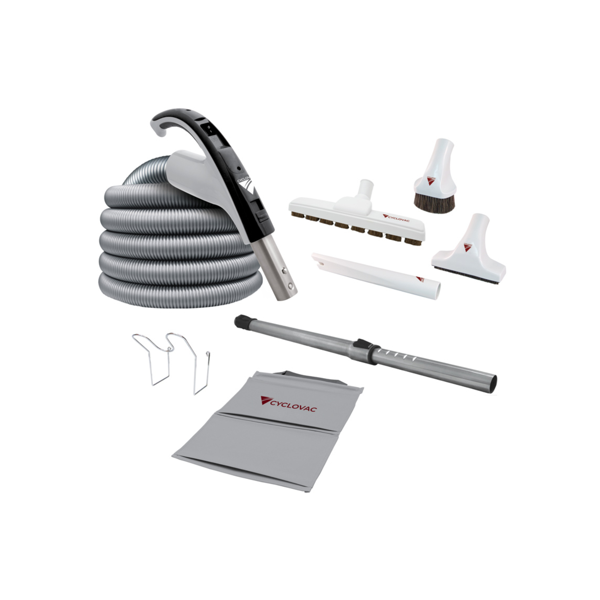 125 Black Edition Central Vacuum with bag and 24V Super Deluxe accessory kit - 35 ft. (10.67 m) hose