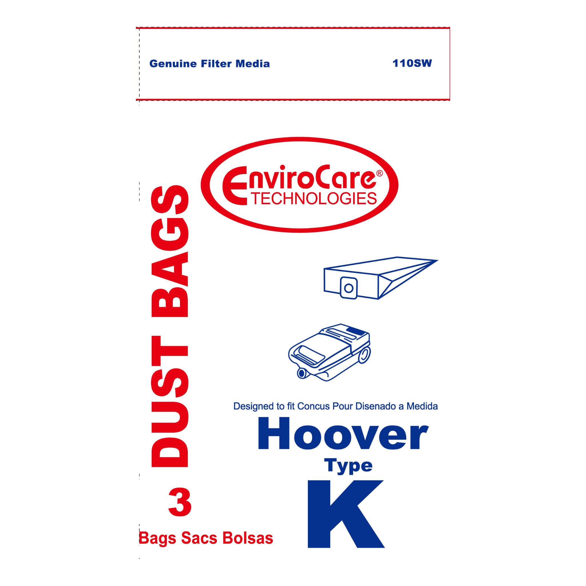 EnviroCare Dust Bags – Hoover Type K