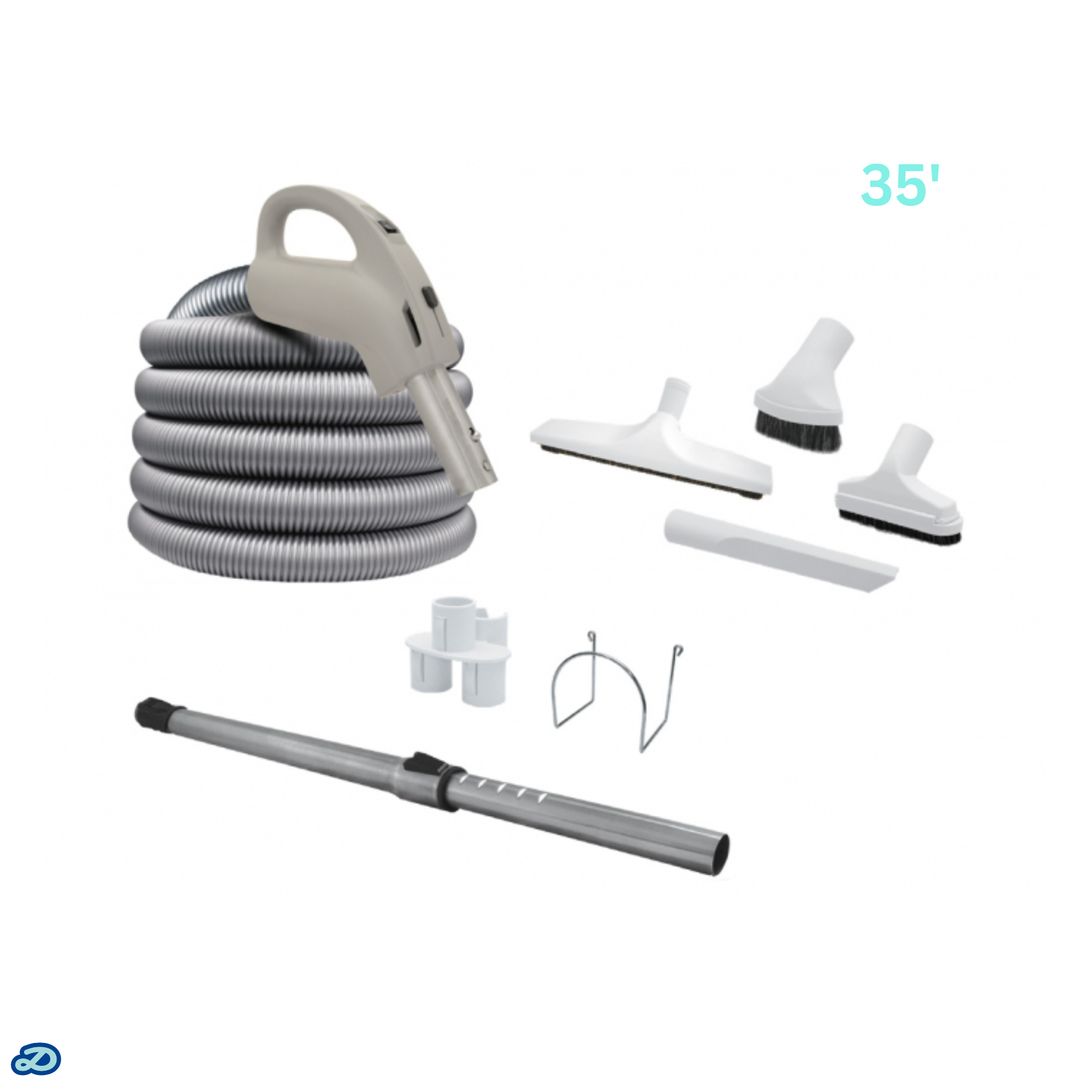 Attachment kit 24V Super Pack with Super Flex hose and electric handle (35')