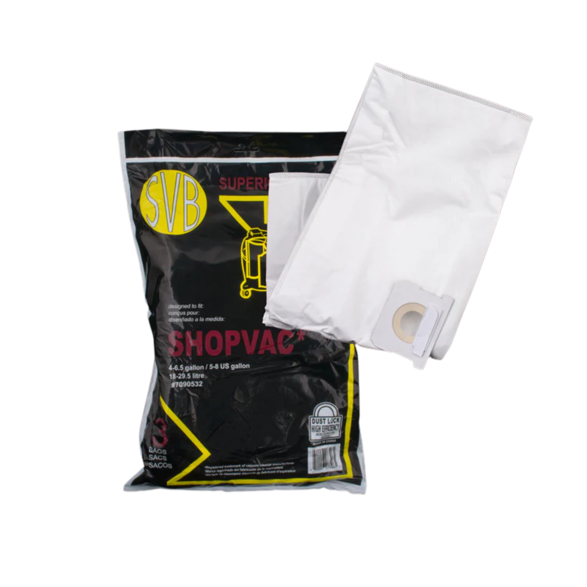 ShopVac Replacement Dustlock Bag- 8 and 11.5 Gallon 10-14 US Gallons *Pack of 3*