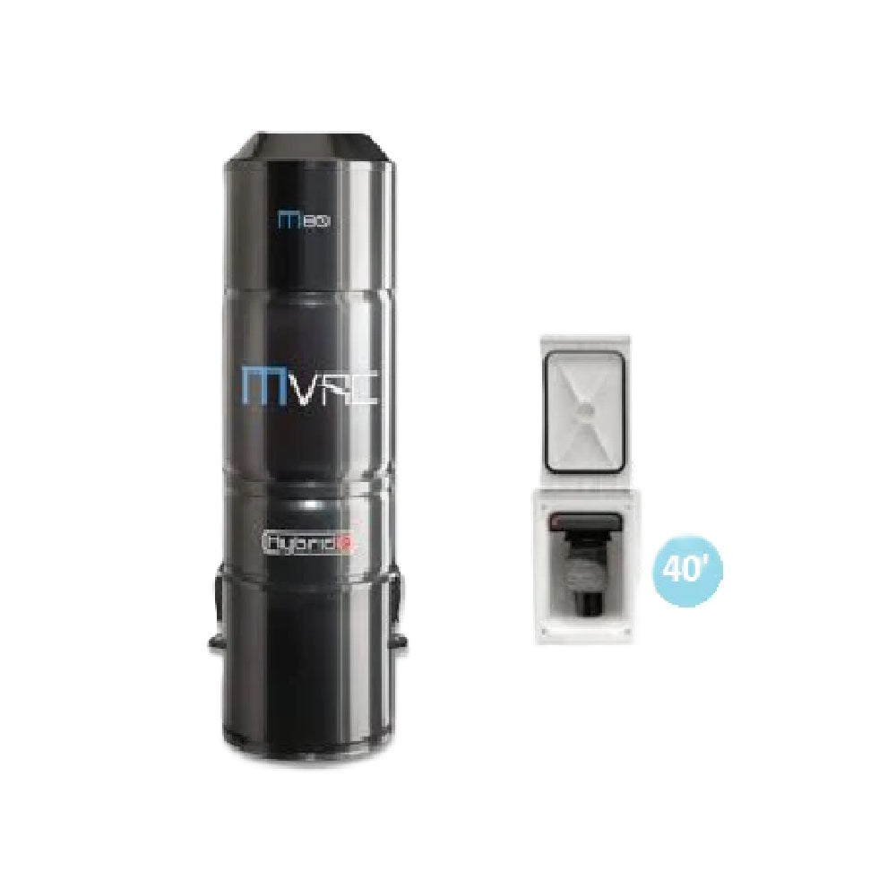 MVac M80 avec kit de tuyau rétractable de 40 pieds