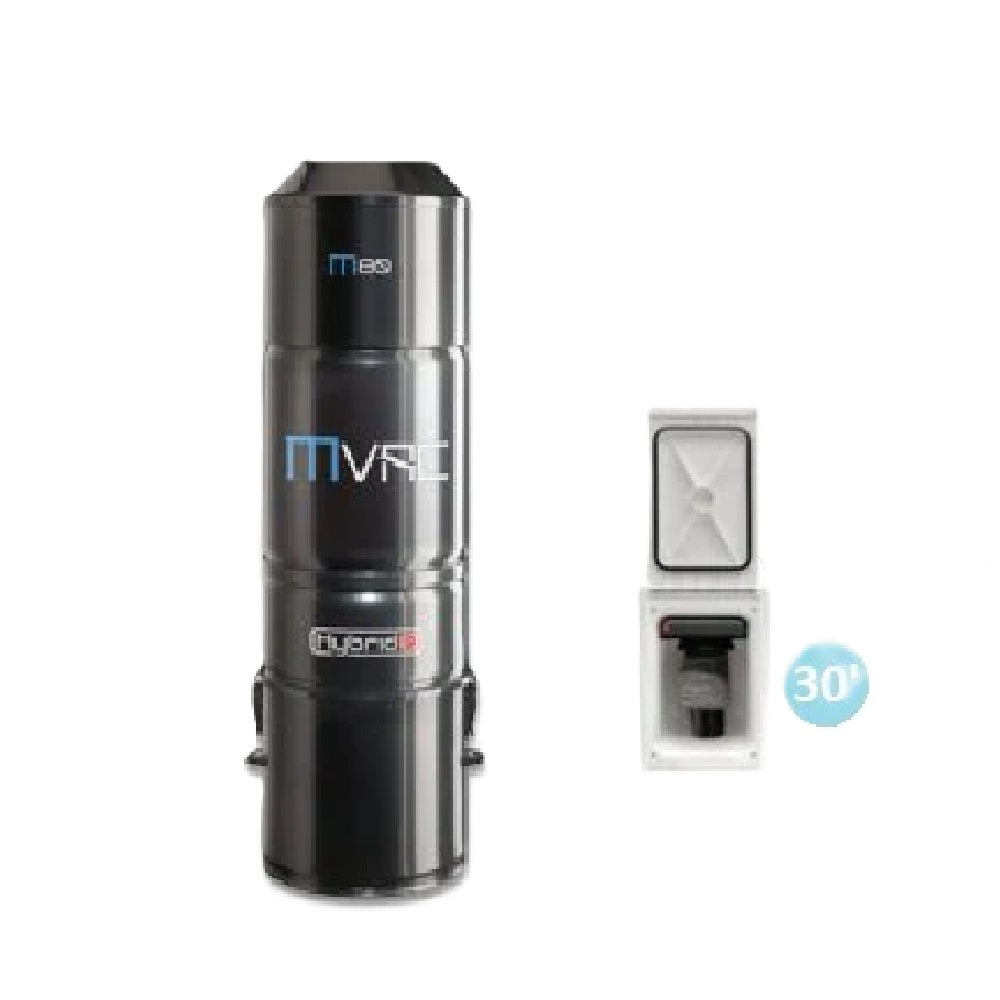 MVac M80 avec tuyau rétractable de 30 pieds