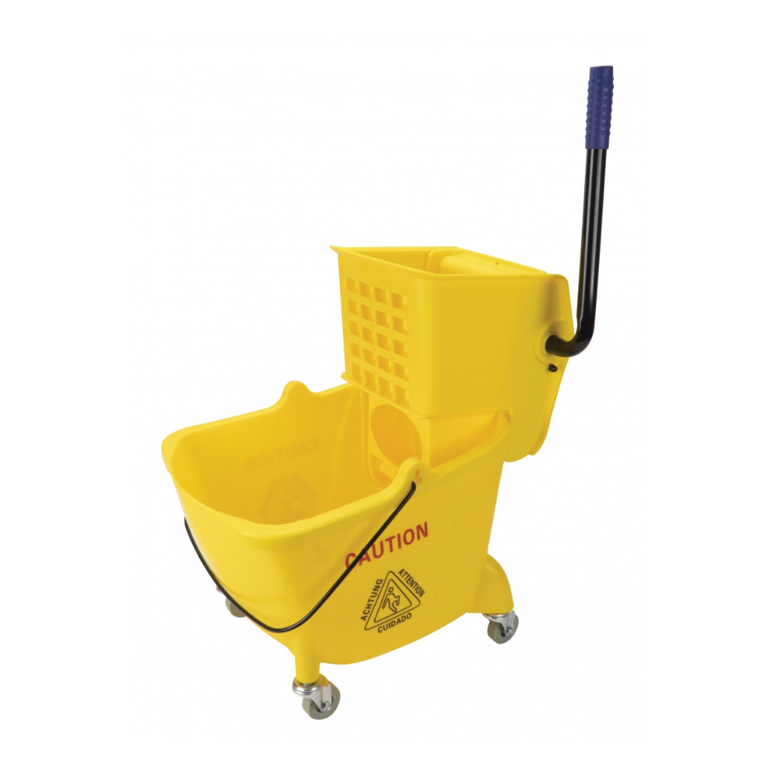 Ensemble seau et tordeur à pression latérale - 26 L (6,8 gal) - jaune