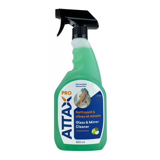 Nettoyant à vitres et miroirs - 800 ml (27 oz) - Attax ® Pro