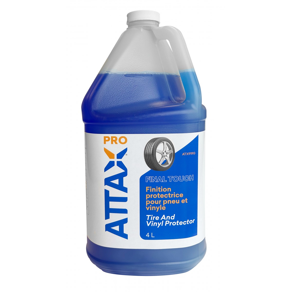 Finition protectrice pour pneus et vinyle - antistatique - 4 L (1,06 gal) - Attax® Pro