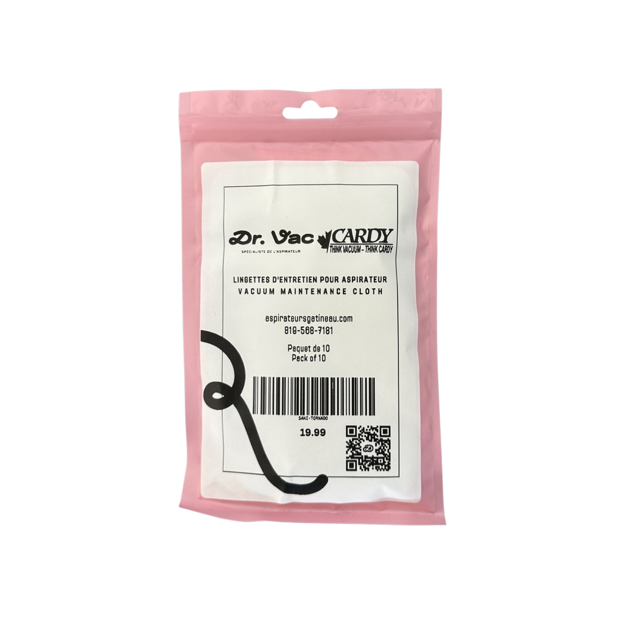 Vacuum maintenance cloth