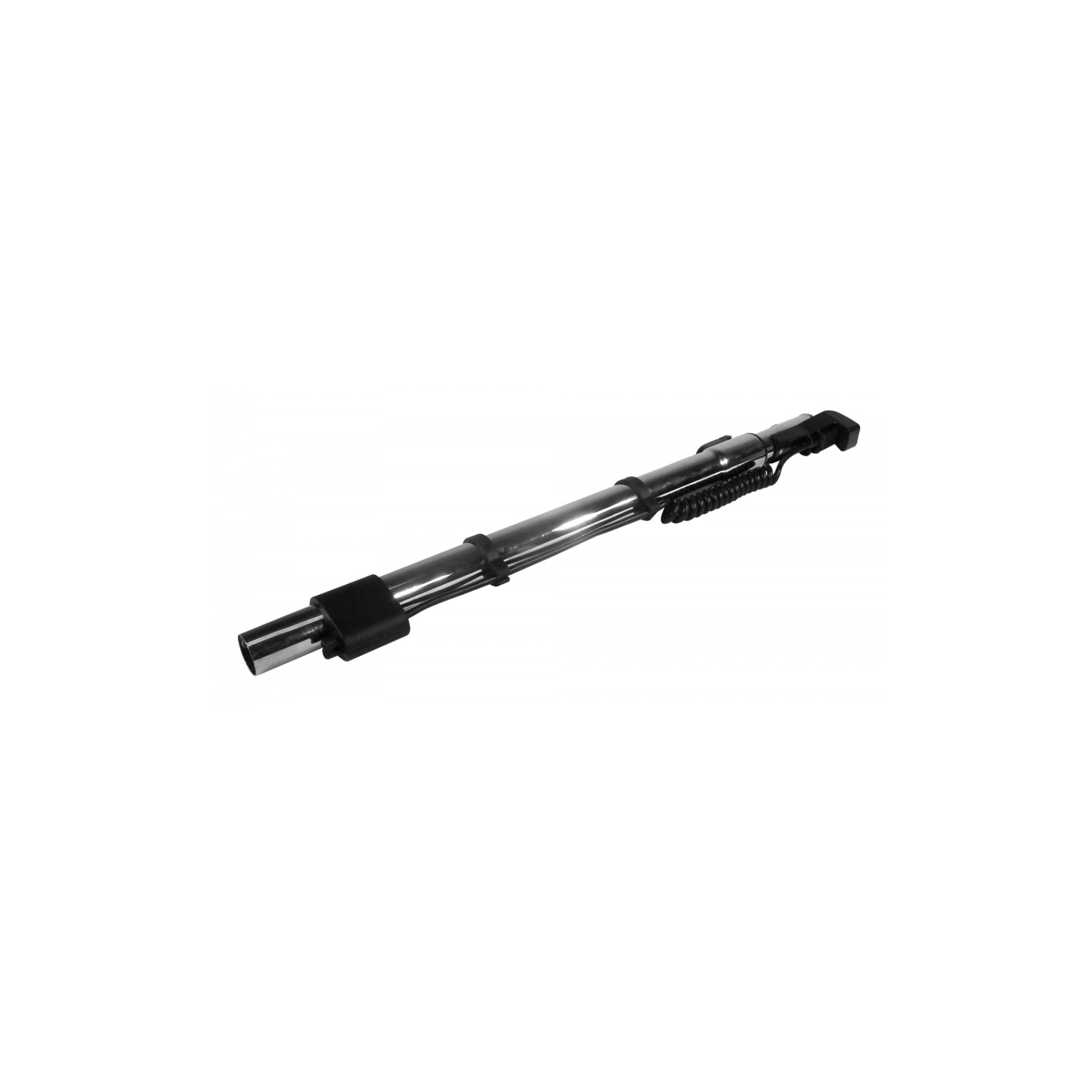 Manchon télescopique, câble d'alimentation pour balai électrique et bouton-barrure 1¼ x 38"