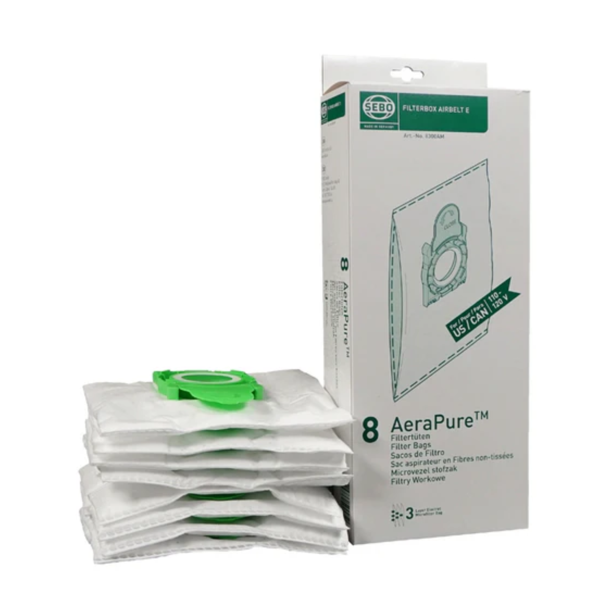 Sacs filtrants SEBO E-Series AeraPure™