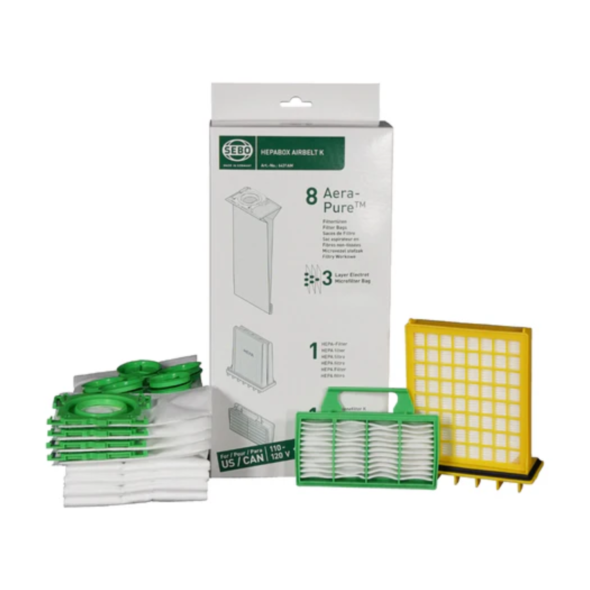 Boîtier de service HEPA SEBO série K