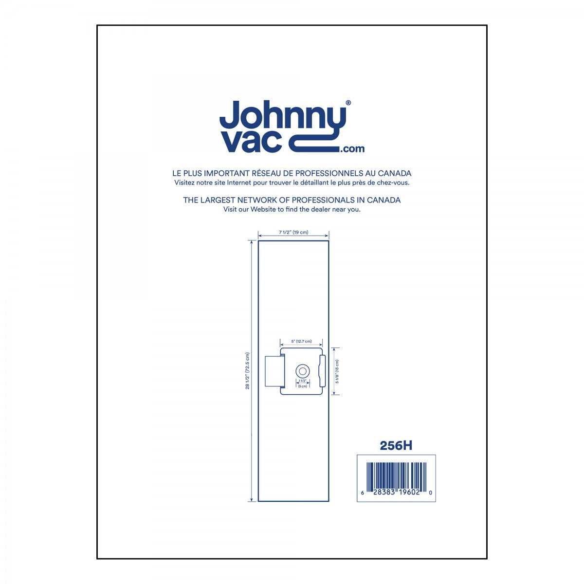 HEPA microfilter bag for Johnny Vac AS6, Ghibli AS6 vacuum cleaner - pack of 5 bags