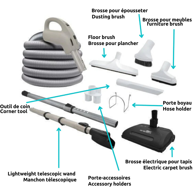 Combo MVac M95 with carpet accessory kit