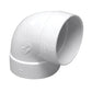 RACCORD 90 DEGRES COURT BLANC