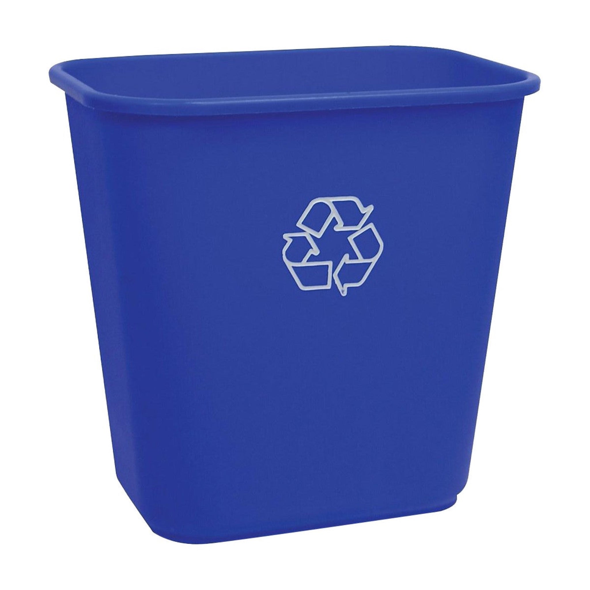Poubelle de recyclage - Capacité de 26 L (5,7 gal) - Légère - Bleue
