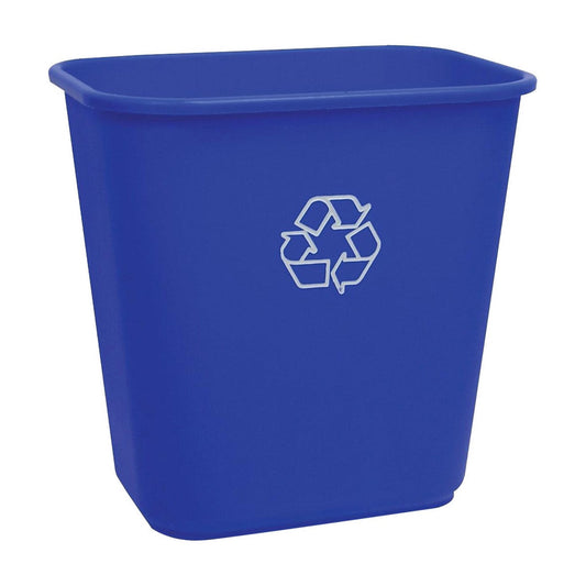 Bac de recyclage - capacité de 26 L (5,7 gal) - léger - Bleu