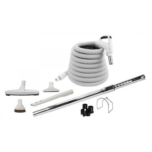 Hose and accessories set for hard surfaces