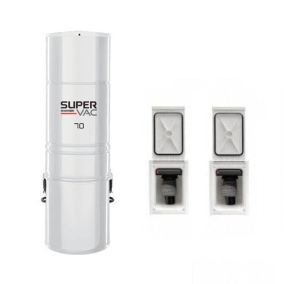 SuperVac 70 with Two 30-Foot Retractable Hose Kits