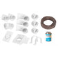 Installation kit for central vacuum cleaner - 1 outlet -