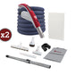 Combo CycloVac 725 - Hybride avec 2 prises de rétractable Retraflex 30' comprenant les accessoires et l’ensemble d’installation