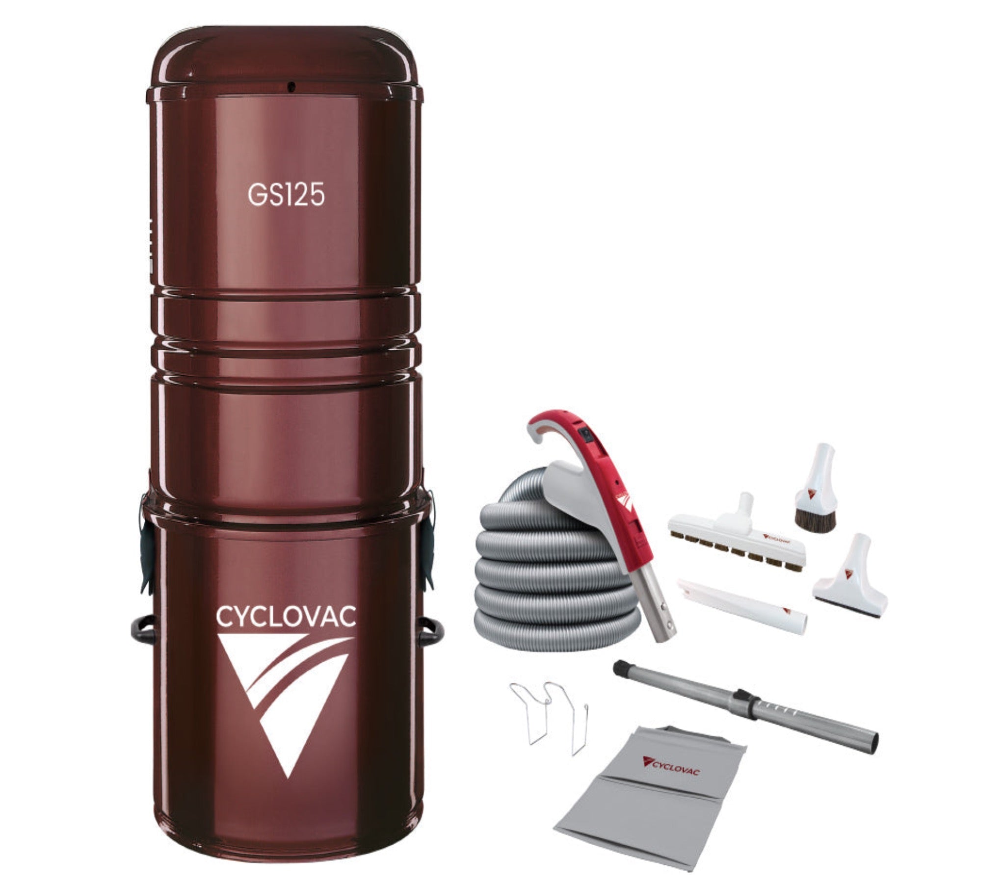Combo CycloVac GS125 with Super Luxury Accessories Kit - 35'