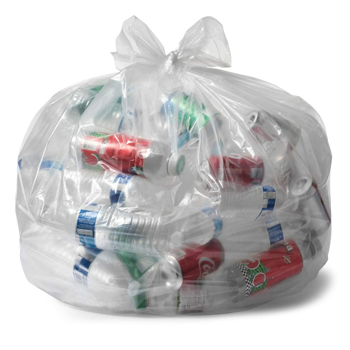 Transparent Recycling Bags 75 L Strong 80 per Box - Main Image